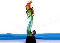 Chinoiserie tô màu Liuli Trophies và giải thưởng, thiết kế cá Quà tặng độc quyền