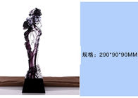Thiết kế trừu tượng màu đặc biệt Cup Glaze Trophy, Crystal Base Custom Trophy Awards