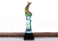 Giải thưởng Glaze màu Cup Trophies Loại cơ sở pha lê đen cho niềm tin tự tin