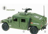 Thủ công trang trí nội thất màu xanh lá cây, mô hình xe quân sự SUV
