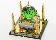 Bản sao thu nhỏ pha lê Taj Mahal 80 * 80 * 70mm để kỷ niệm du lịch