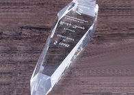 Glass Crystal Trophy Cup Awards Cup Kích thước tùy chỉnh với Logo phun cát