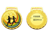 Marathon Running Race Huy chương thể thao và ruy băng Chất liệu hợp kim kẽm đầy màu sắc