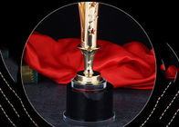 Crystal Globe Hollowing Out Custom Trophy Awards Đánh bóng bề mặt với hộp quà tặng