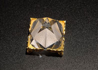 K9 Vật liệu trắng Crystal Glass Awards Kích thước tùy chỉnh với cơ sở kim loại vàng