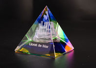 Giải thưởng Cúp pha lê 3D khắc đầy màu sắc như là quà lưu niệm cạnh tranh