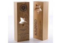 Khắc gỗ Cúp tùy chỉnh bằng gỗ / Logo Lasing Giải thưởng Thiết kế sao cho nhân viên