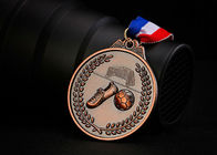 Huy chương thể thao tùy chỉnh kim loại hai mặt, huy chương bóng đá trẻ em Dịch vụ hải quan có sẵn