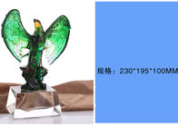 Jade Glass Trung Quốc Người chiến thắng Liuli Quà lưu niệm với Đại bàng tráng men
