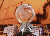Trang trí nhà pha lê Thủ công K9 Quả cầu bóng với bản đồ thế giới phun cát